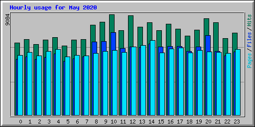 Hourly usage for May 2020